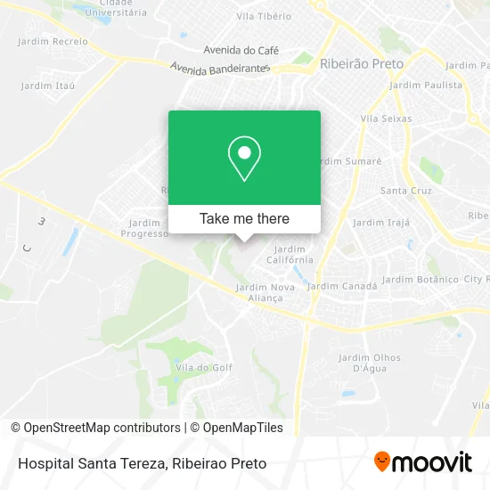 Hospital Santa Tereza map