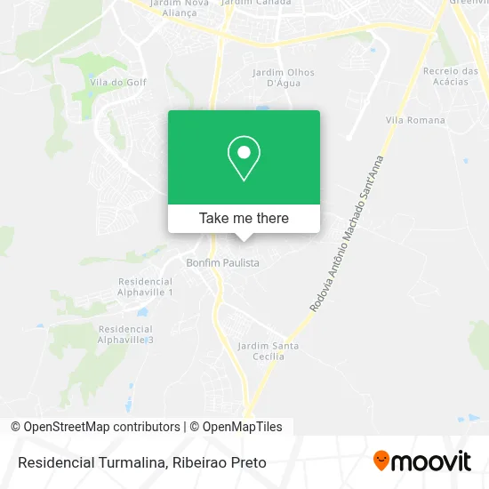 Residencial Turmalina map