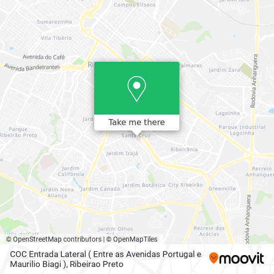 Mapa COC Entrada Lateral ( Entre as Avenidas Portugal e Maurilio Biagi )