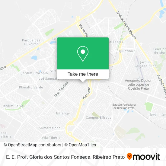 E. E. Prof. Gloria dos Santos Fonseca map