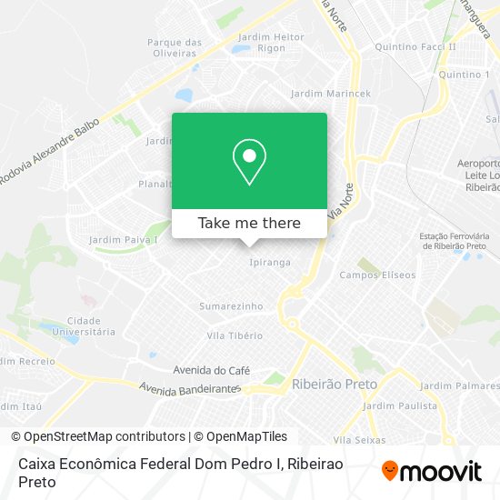 Caixa Econômica Federal Dom Pedro I map