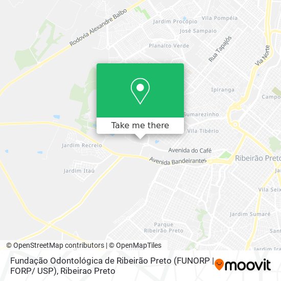 Fundação Odontológica de Ribeirão Preto (FUNORP | FORP/ USP) map