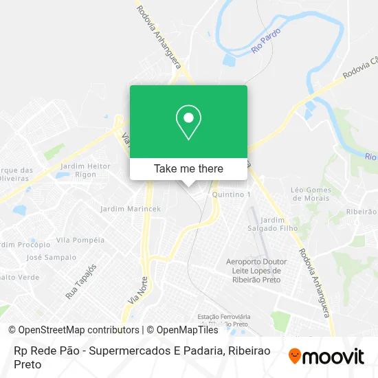 Rp Rede Pão - Supermercados E Padaria map