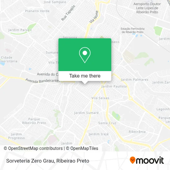 Sorveteria Zero Grau map