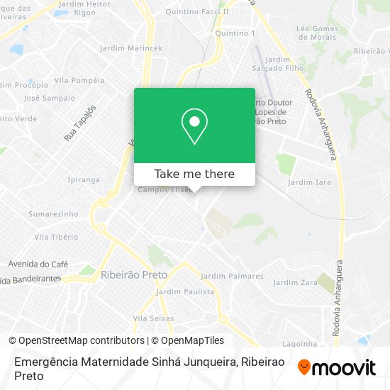 Emergência Maternidade Sinhá Junqueira map