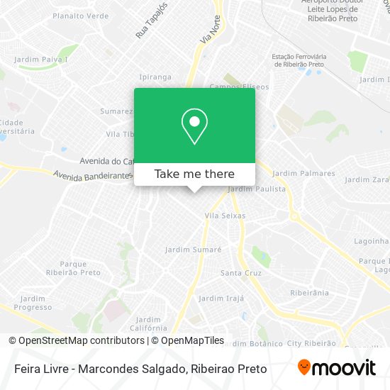 Mapa Feira Livre - Marcondes Salgado