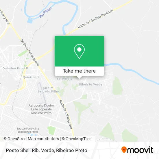 Posto Shell Rib. Verde map