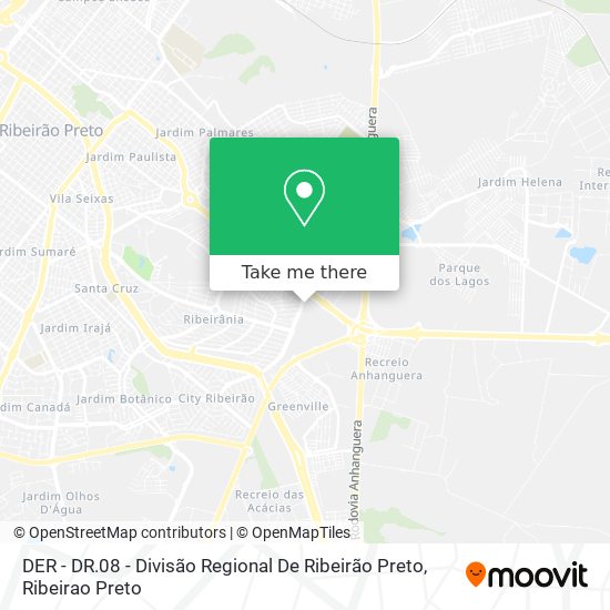 DER - DR.08 - Divisão Regional De Ribeirão Preto map