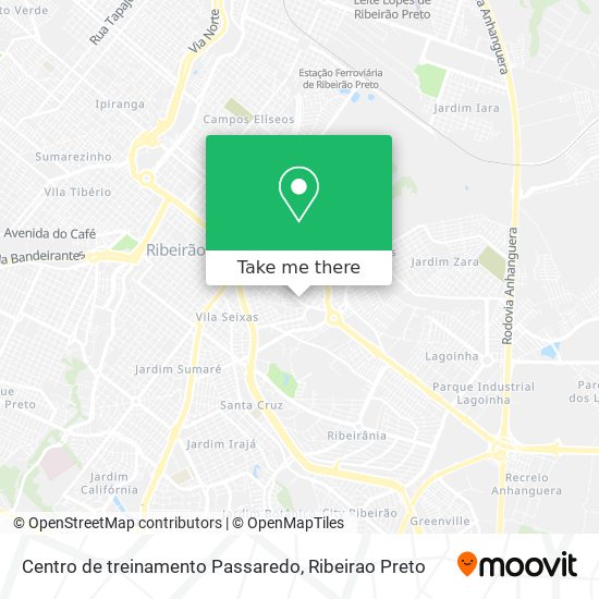 Centro de treinamento Passaredo map