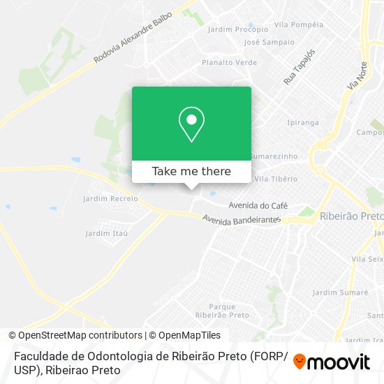 Faculdade de Odontologia de Ribeirão Preto (FORP/ USP) map