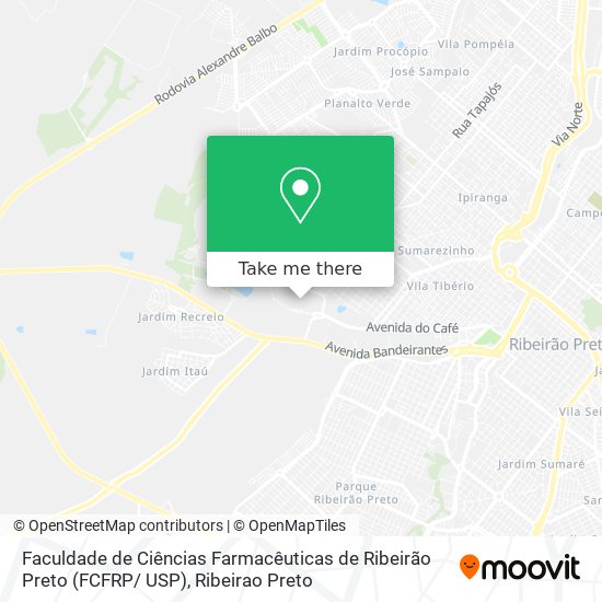 Faculdade de Ciências Farmacêuticas de Ribeirão Preto (FCFRP/ USP) map
