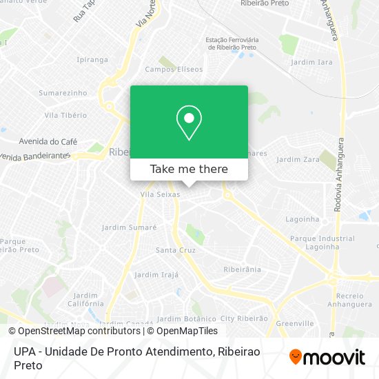 Mapa UPA - Unidade De Pronto Atendimento