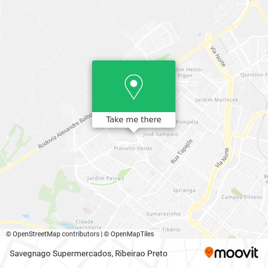 Savegnago Supermercados map