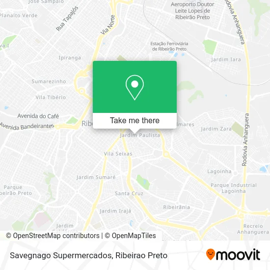 Savegnago Supermercados map