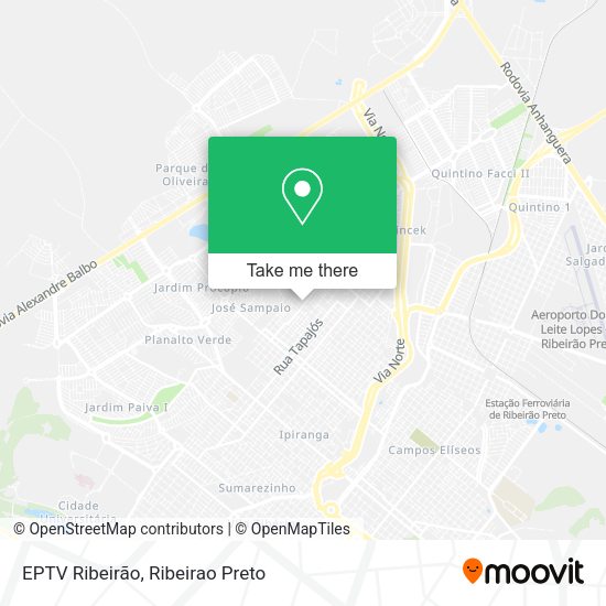EPTV Ribeirão map