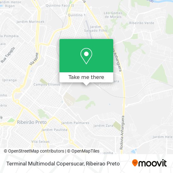 Terminal Multimodal Copersucar map