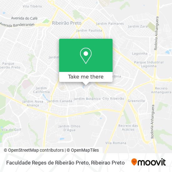 Mapa Faculdade Reges de Ribeirão Preto