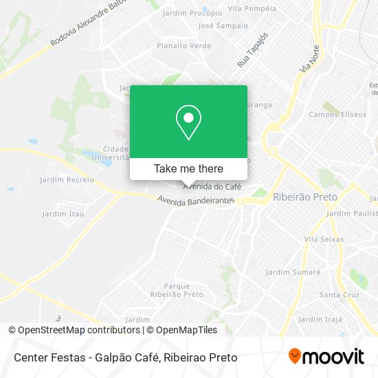 Center Festas - Galpão Café map