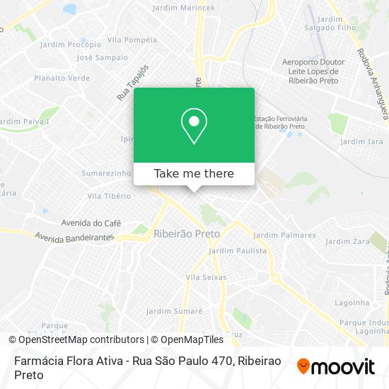 Mapa Farmácia Flora Ativa - Rua São Paulo 470