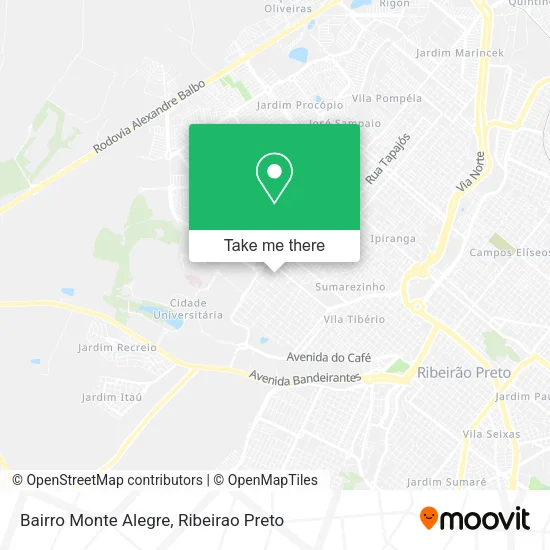 Bairro Monte Alegre map