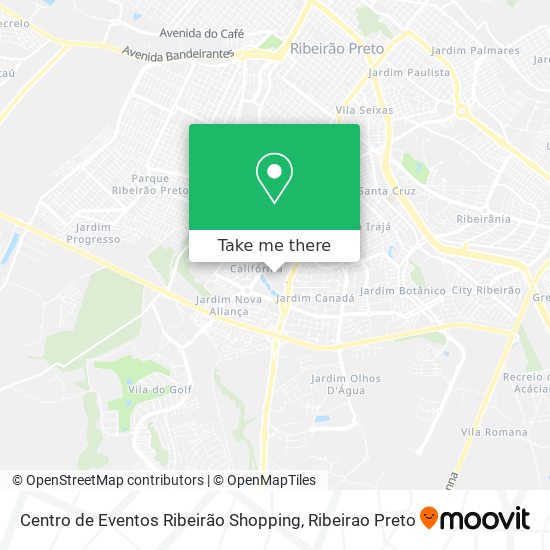 Mapa Centro de Eventos Ribeirão Shopping