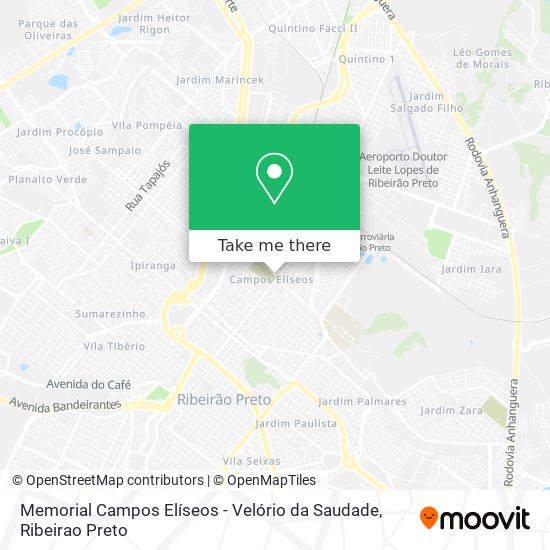 Memorial Campos Elíseos - Velório da Saudade map