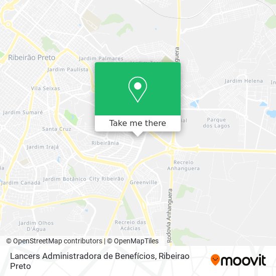 Lancers Administradora de Benefícios map