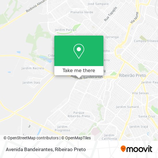 Avenida Bandeirantes map