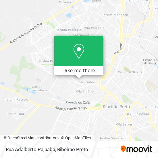 Mapa Rua Adalberto Pajuaba