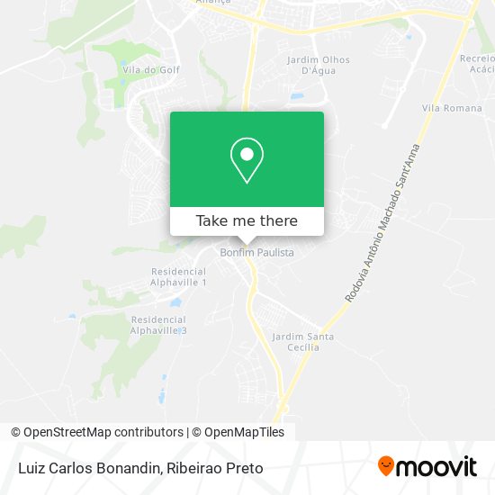 Luiz Carlos Bonandin map