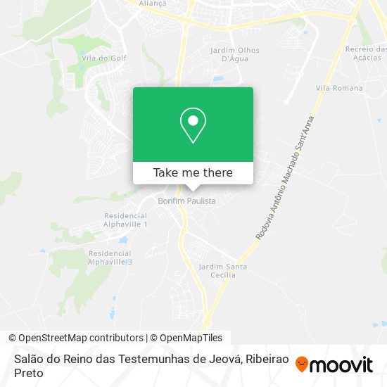 Salão do Reino das Testemunhas de Jeová map