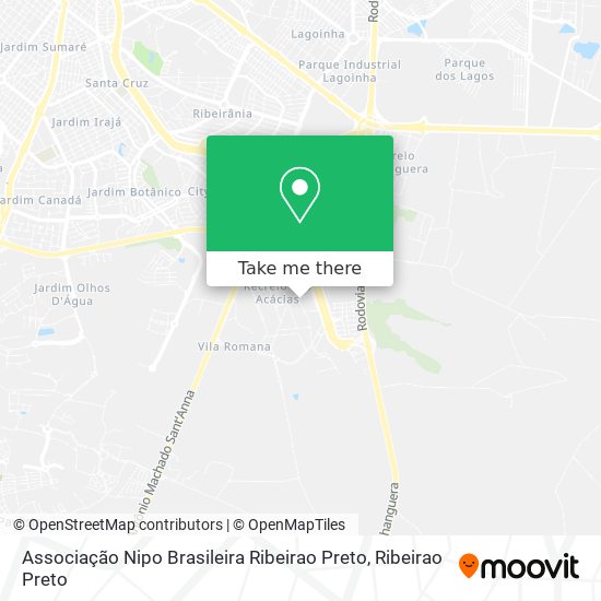 Associação Nipo Brasileira Ribeirao Preto map