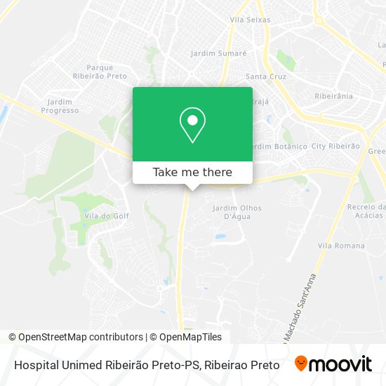 Hospital Unimed Ribeirão Preto-PS map