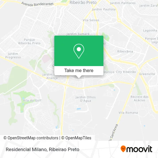 Residencial Milano map