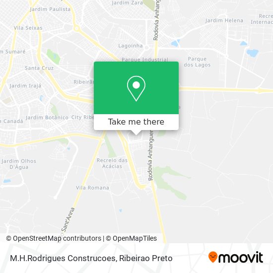 M.H.Rodrigues Construcoes map