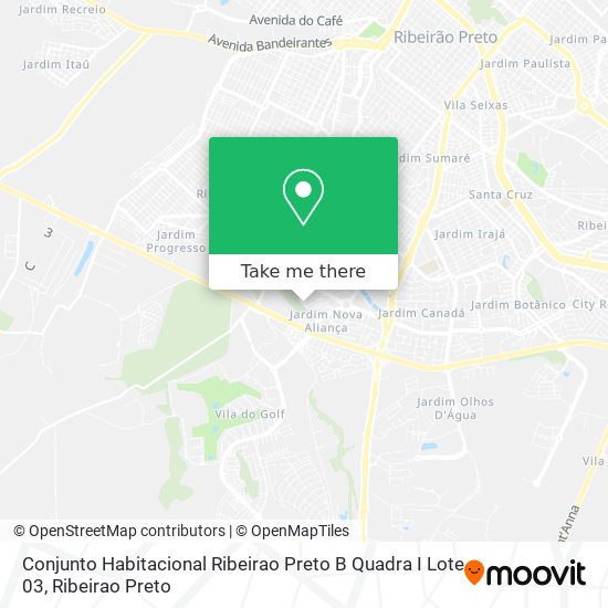 Conjunto Habitacional Ribeirao Preto B Quadra I Lote 03 map