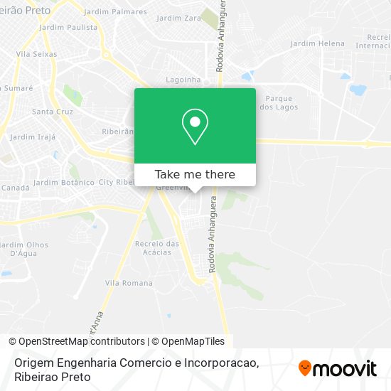 Mapa Origem Engenharia Comercio e Incorporacao