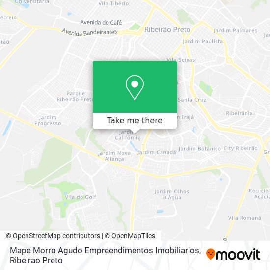 Mape Morro Agudo Empreendimentos Imobiliarios map