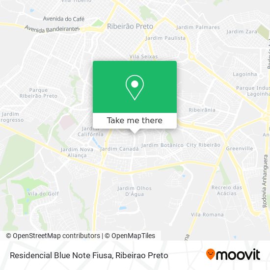 Residencial Blue Note Fiusa map