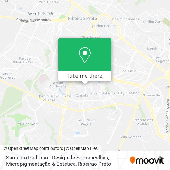 Mapa Samanta Pedrosa - Design de Sobrancelhas, Micropigmentação & Estética