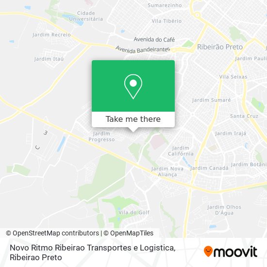 Novo Ritmo Ribeirao Transportes e Logistica map