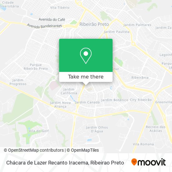 Chácara de Lazer Recanto Iracema map
