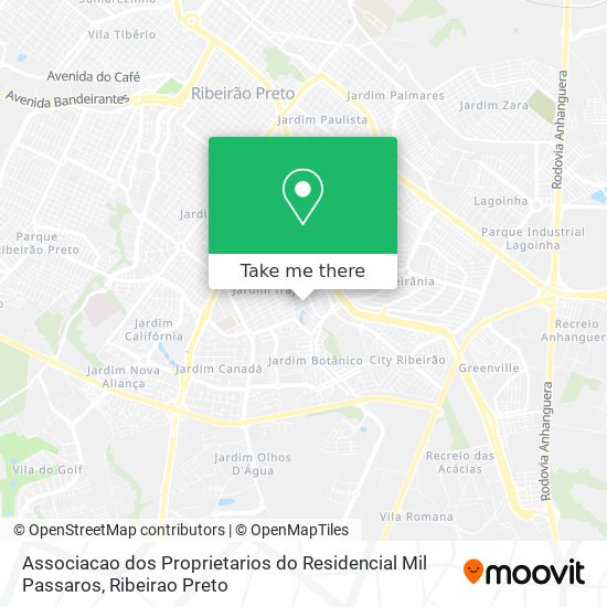 Mapa Associacao dos Proprietarios do Residencial Mil Passaros