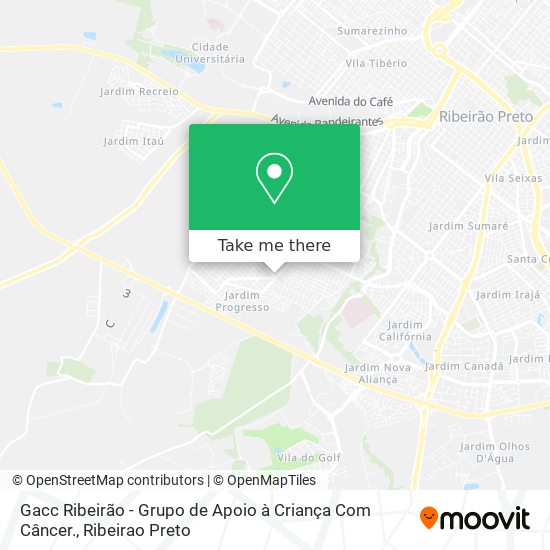 Gacc Ribeirão - Grupo de Apoio à Criança Com Câncer. map
