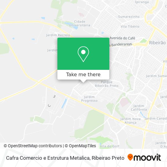 Cafra Comercio e Estrutura Metalica map