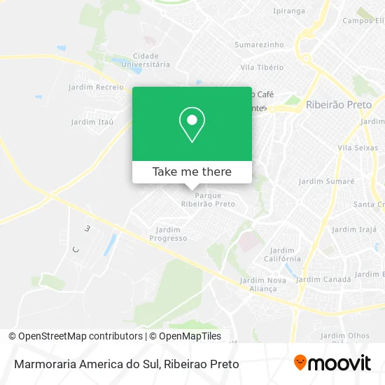 Marmoraria America do Sul map