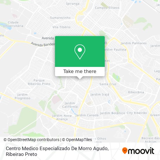 Mapa Centro Medico Especializado De Morro Agudo