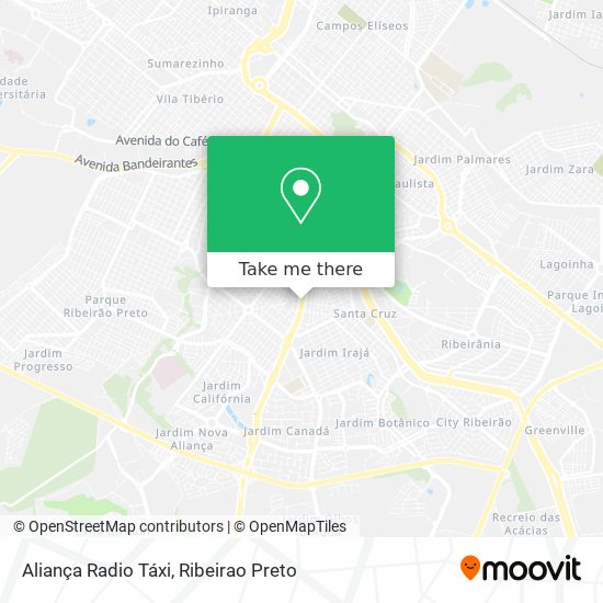 Aliança Radio Táxi map