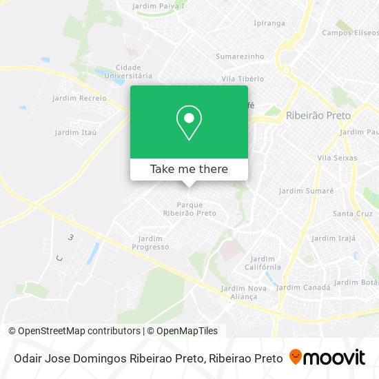 Odair Jose Domingos Ribeirao Preto map