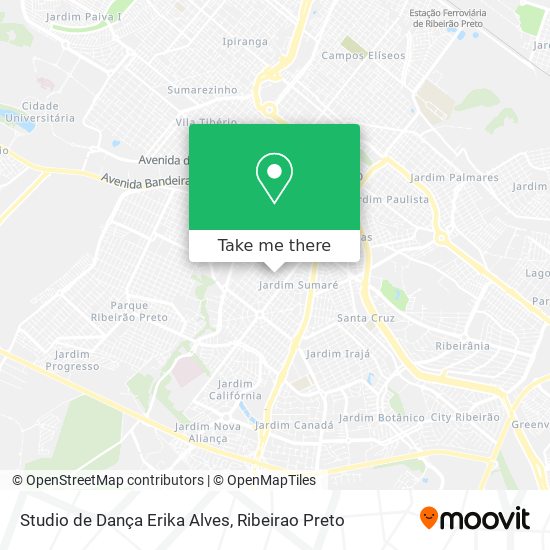 Mapa Studio de Dança Erika Alves